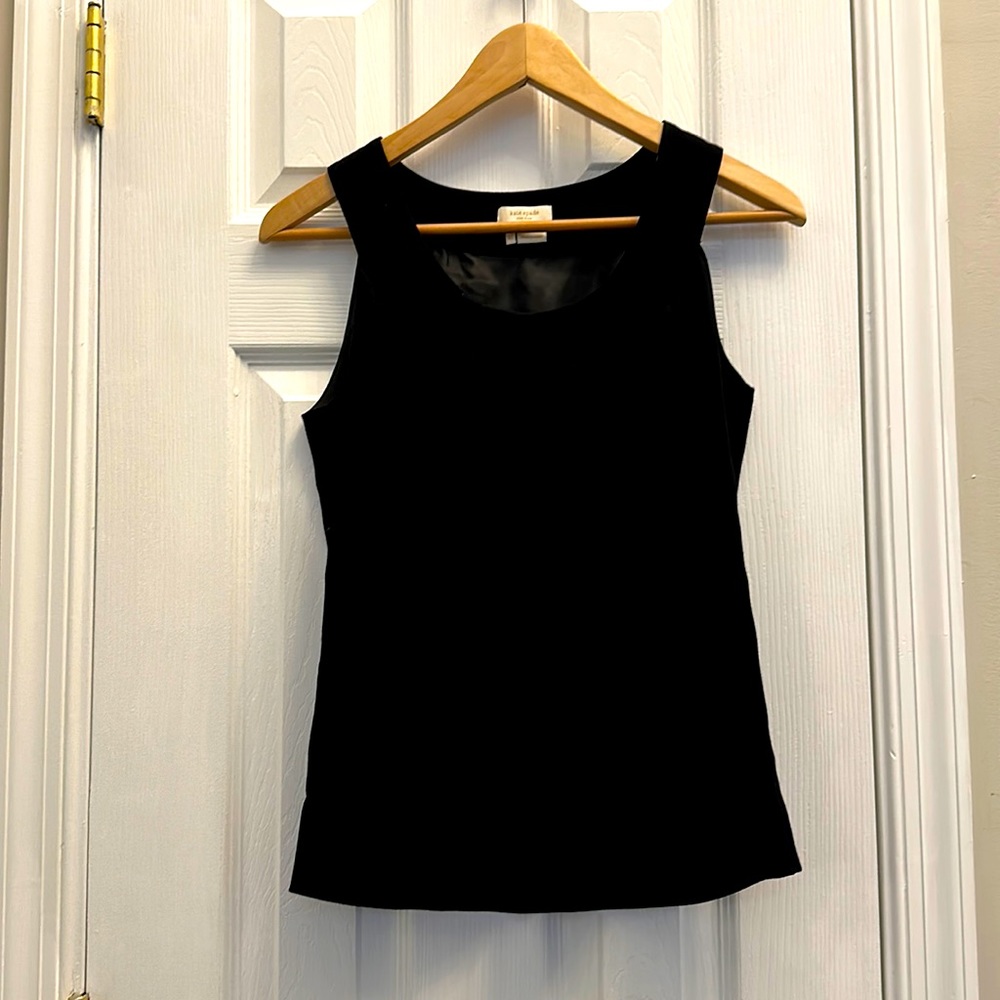 Kate Spade black sleeveless cami blouse. Size XS.